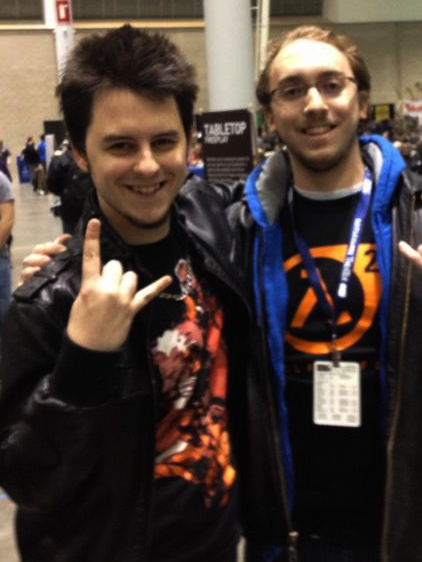 Jules and a fan at PAX East 2013